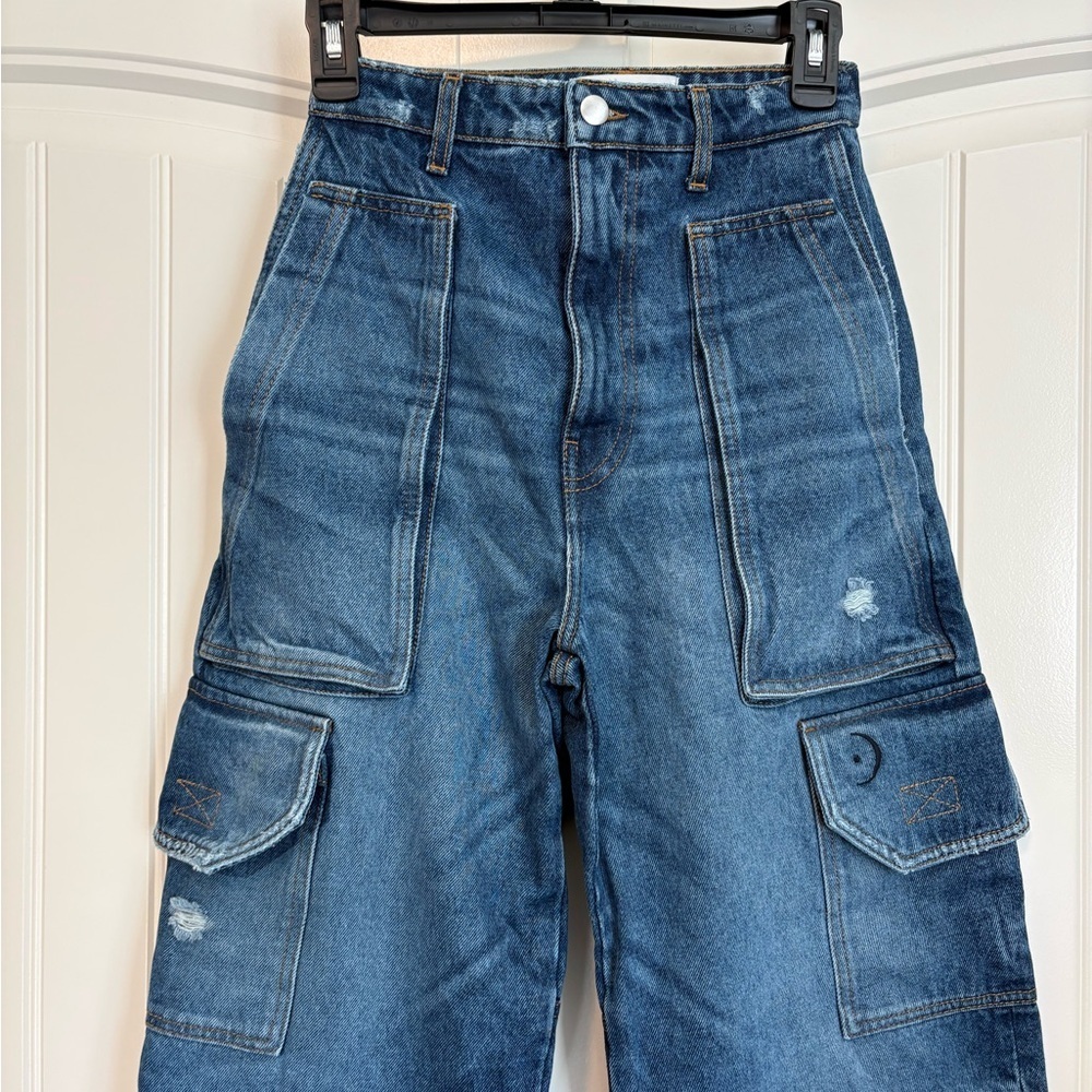 Only Daughters DAKOTA DENIM CARGO jean pants size XS / 25 - Picture 5 of 13